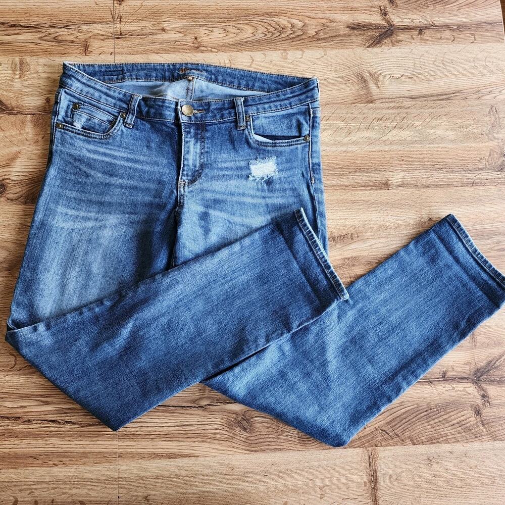 Kut From The Kloth Distressed Medium Denim Jeans Size 10 KP494MR8